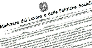 Modulo convalida dimissioni e risoluzione consensuale