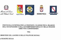 Protocollo per il rilancio dell'occupazione nel sud Italia