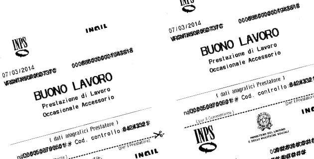 Buoni lavoro voucher tabaccai