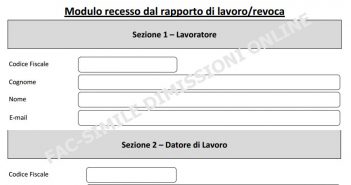 Dimissioni online