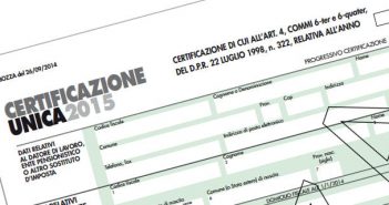 CU, certificazione Unica 2015 (ex CUD e ex Certificazione dei Compensi)
