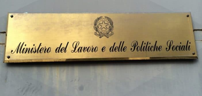 ministero del lavoro