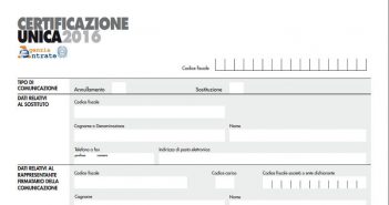 Certificazione Unica 2016 INPS