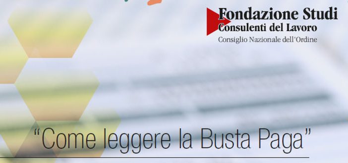 Come leggere la busta paga, guida dei CdL