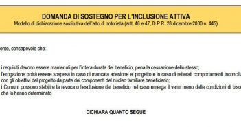 Modulo di domanda SIA