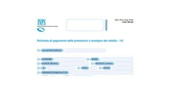 Modello sr163 INPS