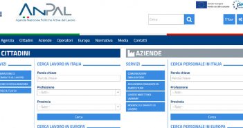 Sito ANPAL, Agenzia Nazionale per le Politiche Attive del Lavoro
