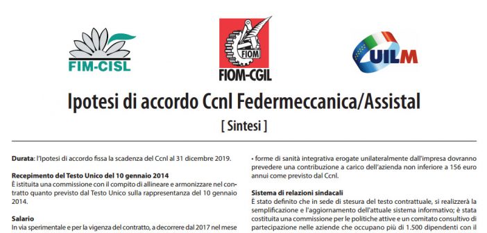 CCNL Metalmeccanici 2021