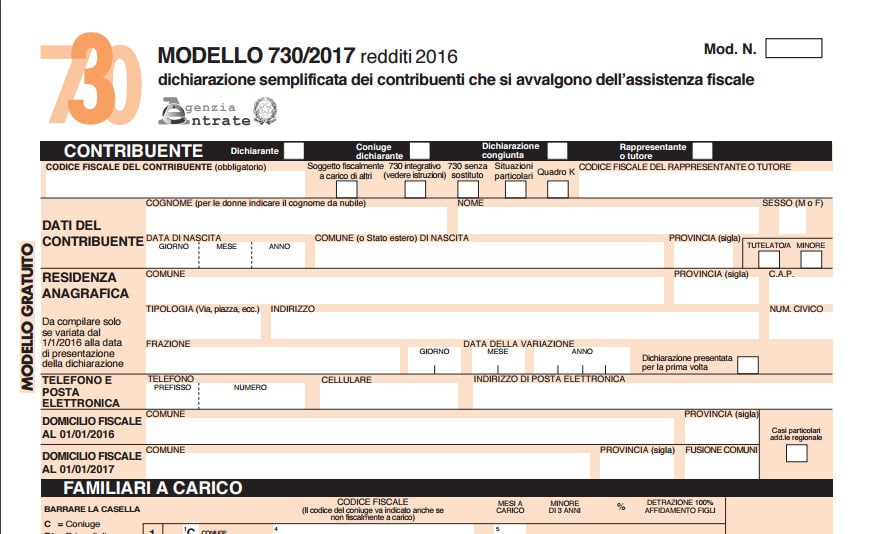 Dichiarazione dei redditi 730 2017: modello, istruzioni, novità e ... Dichiarazione dei redditi scadenza