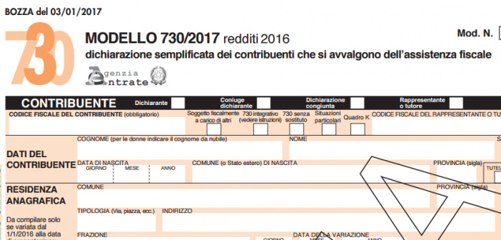 Modello 730 2017, elenco delle nuove agevolazioni