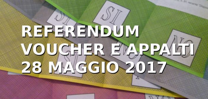 Referendum su voucher e appalti