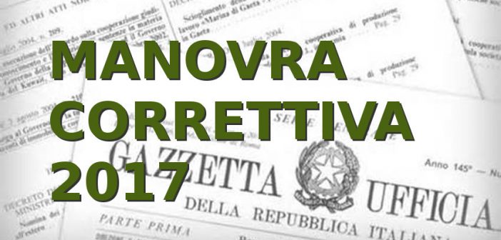 Manovra correttiva 2017