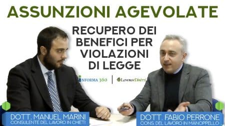 Recupero degli sgravi contributivi a seguito di ispezione (video)