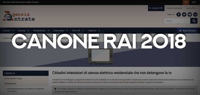 Canone Rai 2018 Come Richiedere Lesenzione Lavoro E Diritti