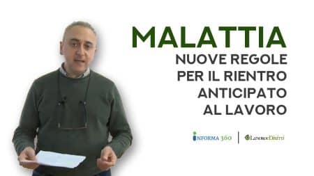 Certificato medico malattia INPS: cosa fare se si rientra prima al lavoro (video)