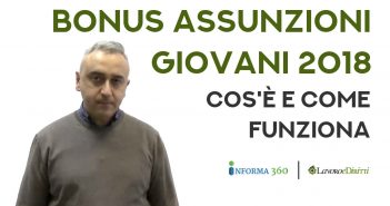 Bonus lavoro giovani 2018, cos'è e come funziona