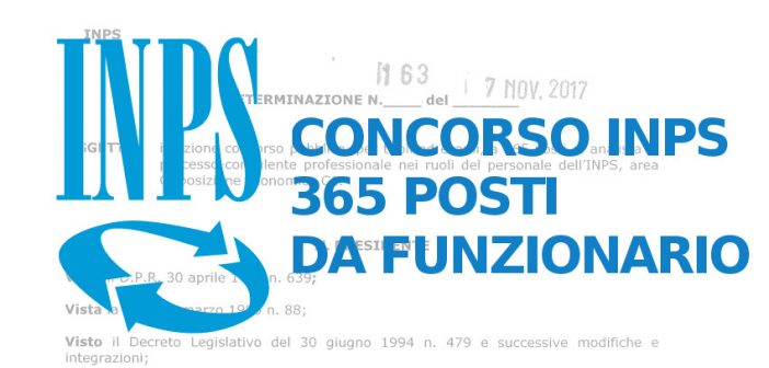 Concorso funzionari INPS 2018: novità su banca dati e prove scritte