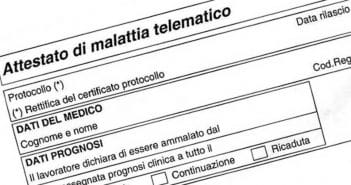 Certificato medico di malattia INPS