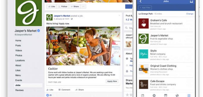 Facebook Jobs anche in Italia, trovare lavoro con il social network