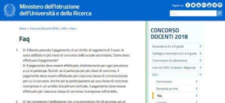 concorso docenti abilitati 2018: ecco le FAQ del MIUR