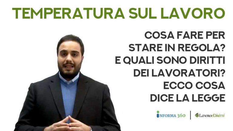 La temperatura sul posto di lavoro, ecco cosa dice la legge