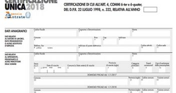 CU 2018 INPS: tutte le modalità di rilascio della Certificazione Unica