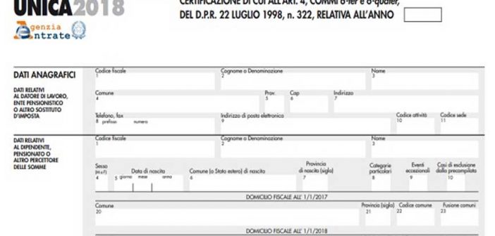 CU 2018 INPS: tutte le modalità di rilascio della Certificazione Unica