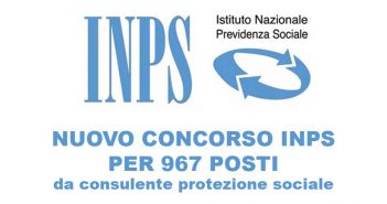 Concorso INPS 2018: domanda in scadenza per il bando 967 funzionari