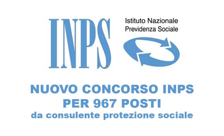 Concorso INPS 2018: domanda in scadenza per il bando 967 funzionari