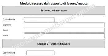 Dimissioni online lavoratore minorenne