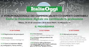 Commercialisti: a Milano il Forum Nazionale di Italia Oggi Commercialisti: a Milano il Forum Nazionale di Italia Oggi