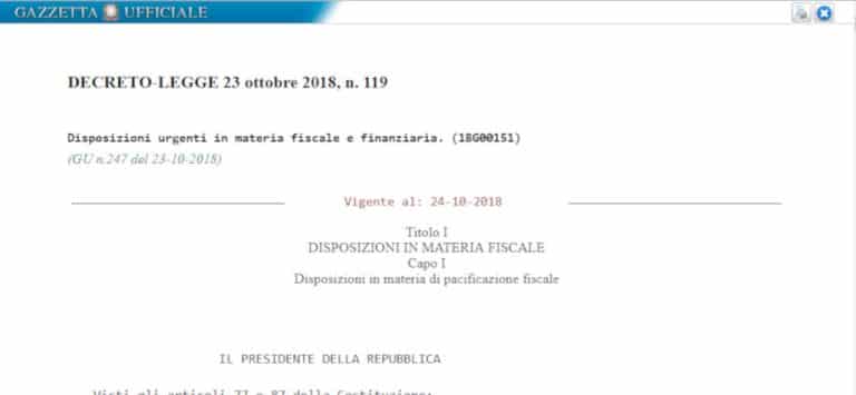 Decreto fiscale, testo del collegato alla Legge di Bilancio in Gazzetta