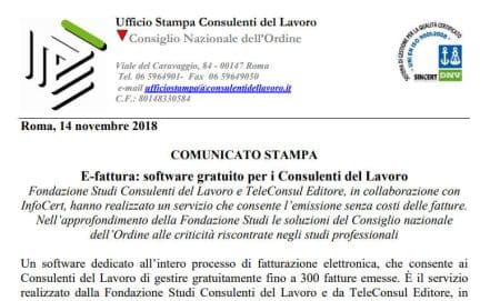 Fattura elettronica, programma gratuito