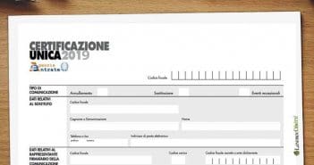 certificazione unica 2019 | CUD | CU