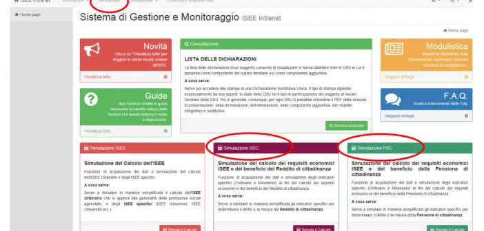 Calcolo reddito di cittadinanza