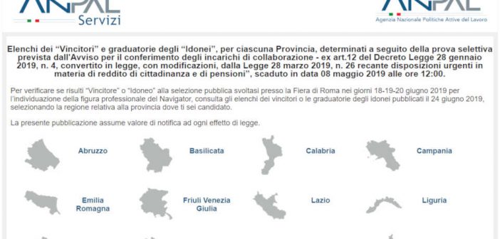 Concorso Navigator, vincitori e idonei