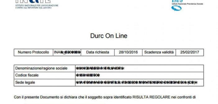 DURC on line