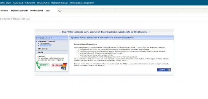 domanda bonus 600 euro