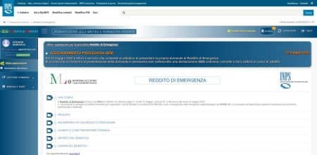 Domanda di reddito di emergenza