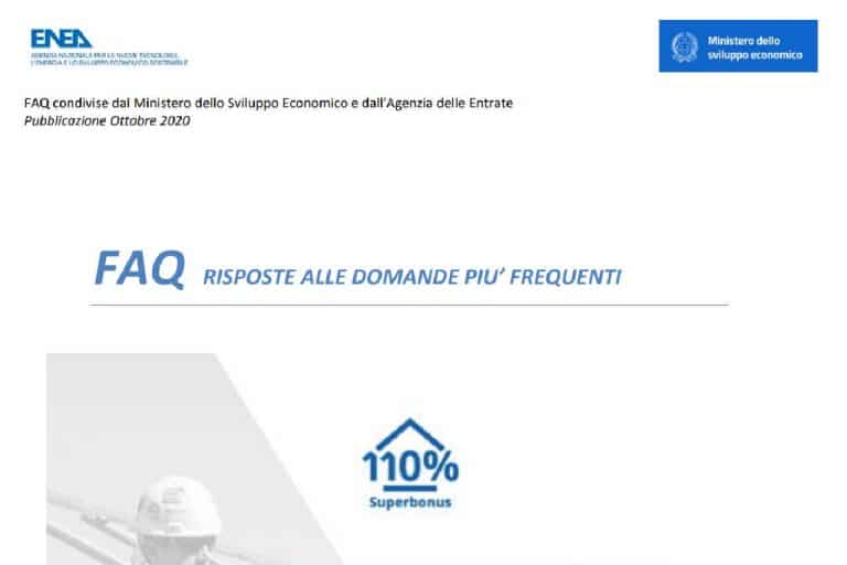 Superbonus 110%, FAQ ENEA