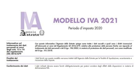 Dichiarazione Iva 2021