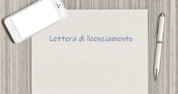 Lettera di licenziamento