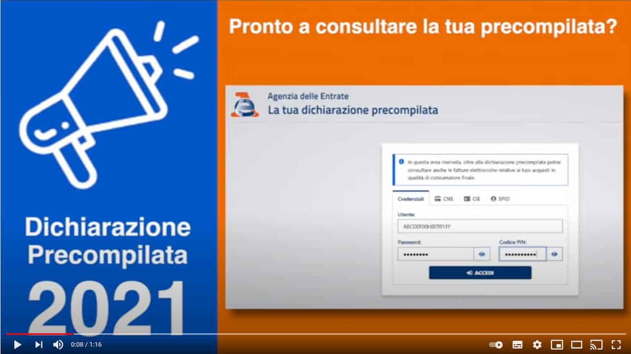 Dichiarazione 2021, video guida Agenzia delle Entrate
