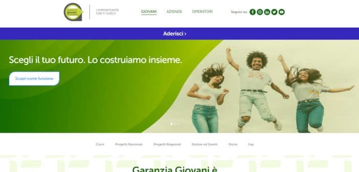 Sito Garanzia Giovani
