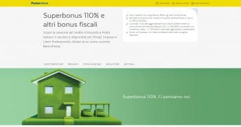 Superbonus 110, cessione del credito a Poste Italiane