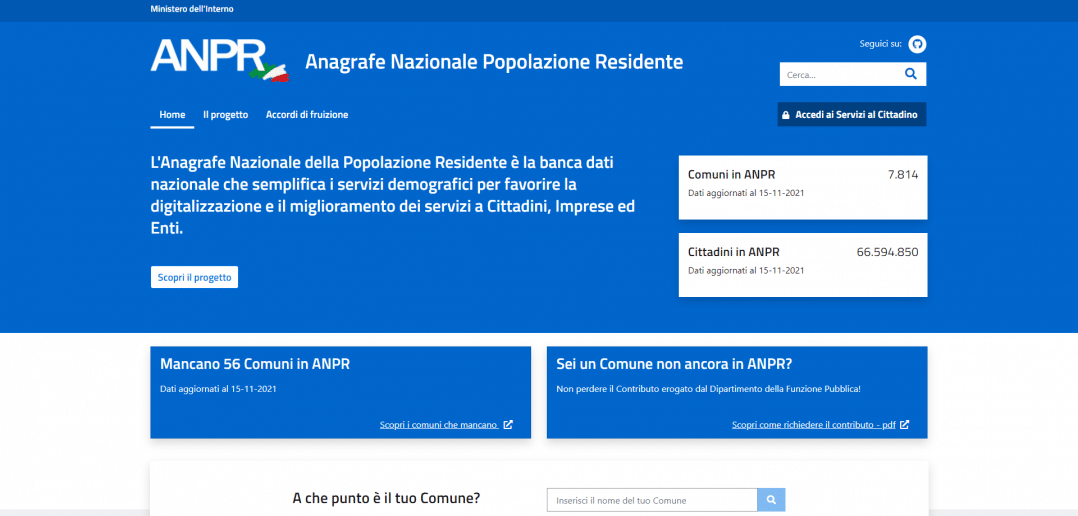 Certificati anagrafici gratis ANPR quali sono e come funziona il servizio