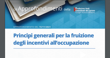 incentivi occupazione regole base