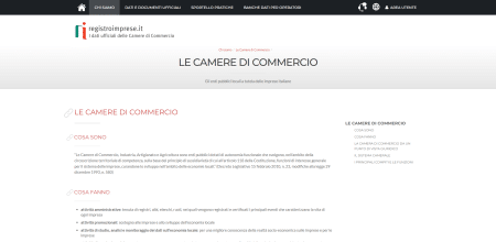 Iscrizione Camera di Commercio