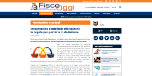 Deducibilità dei contributi previdenziali