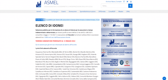 Concorso ASMEL Enti Locali